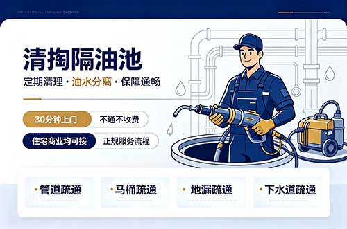 龙口清掏隔油池